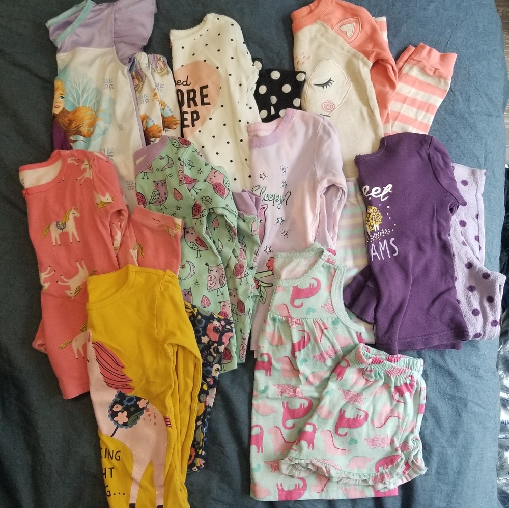 9 girls pajama sets